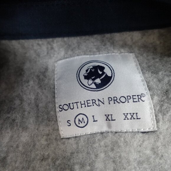 Southern Proper Jacket Medium Gray Heather Full Zip Vest - Picture 3 of 8